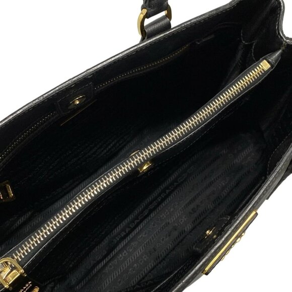 PRADA Galleria Bag Black Saffiano Lux (Leather) Tote Bag 624-080825 - Picture 11 of 14